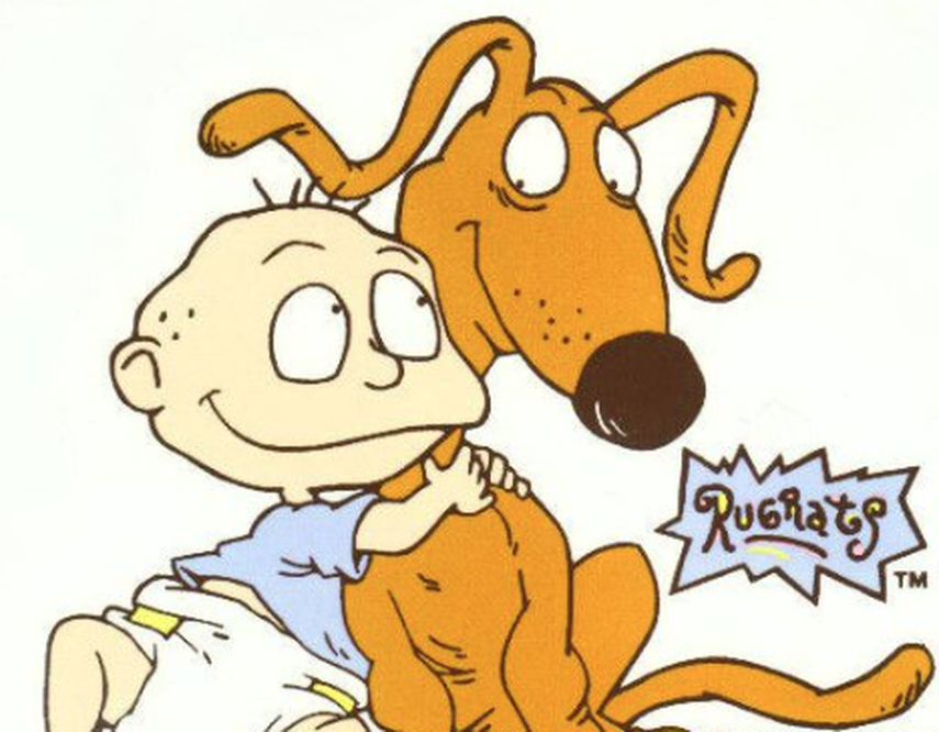 Firulais junto a Tommy, de la serie infantil 'Los Rugrats'. Firulais junto a Tommy, de la serie infantil 'Los Rugrats'.