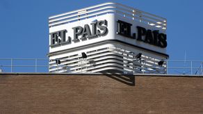Logo del diario español El País, propiedad de grupo Prisa.
