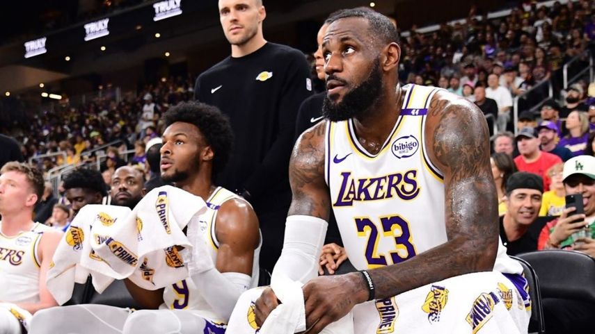 LeBron James y su hijo Bronny James hacen historia en el deporte