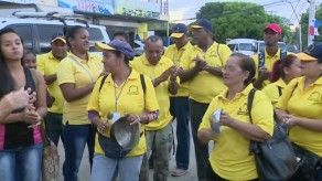 Funcionarios de la Junta Comunal de Veracruz protestaron por falta de pago