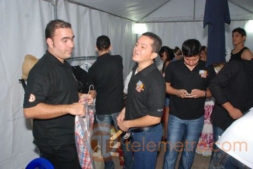 Detrás de escenario en La Chorrera con Cuna 2010