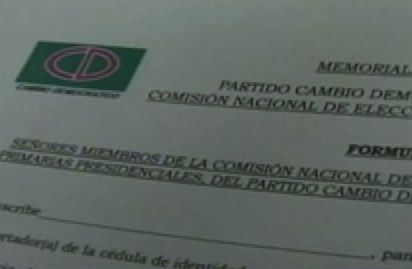 Tres precandidatos del CD han retirado sus formularios de postulación