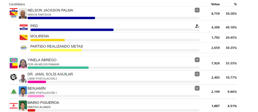 Elecciones Asamblea Nacional: Diputados electos del circuito 3-2 Colón.