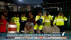 Trabajadores de aseo en San Miguelito exigen el pago de sus prestaciones