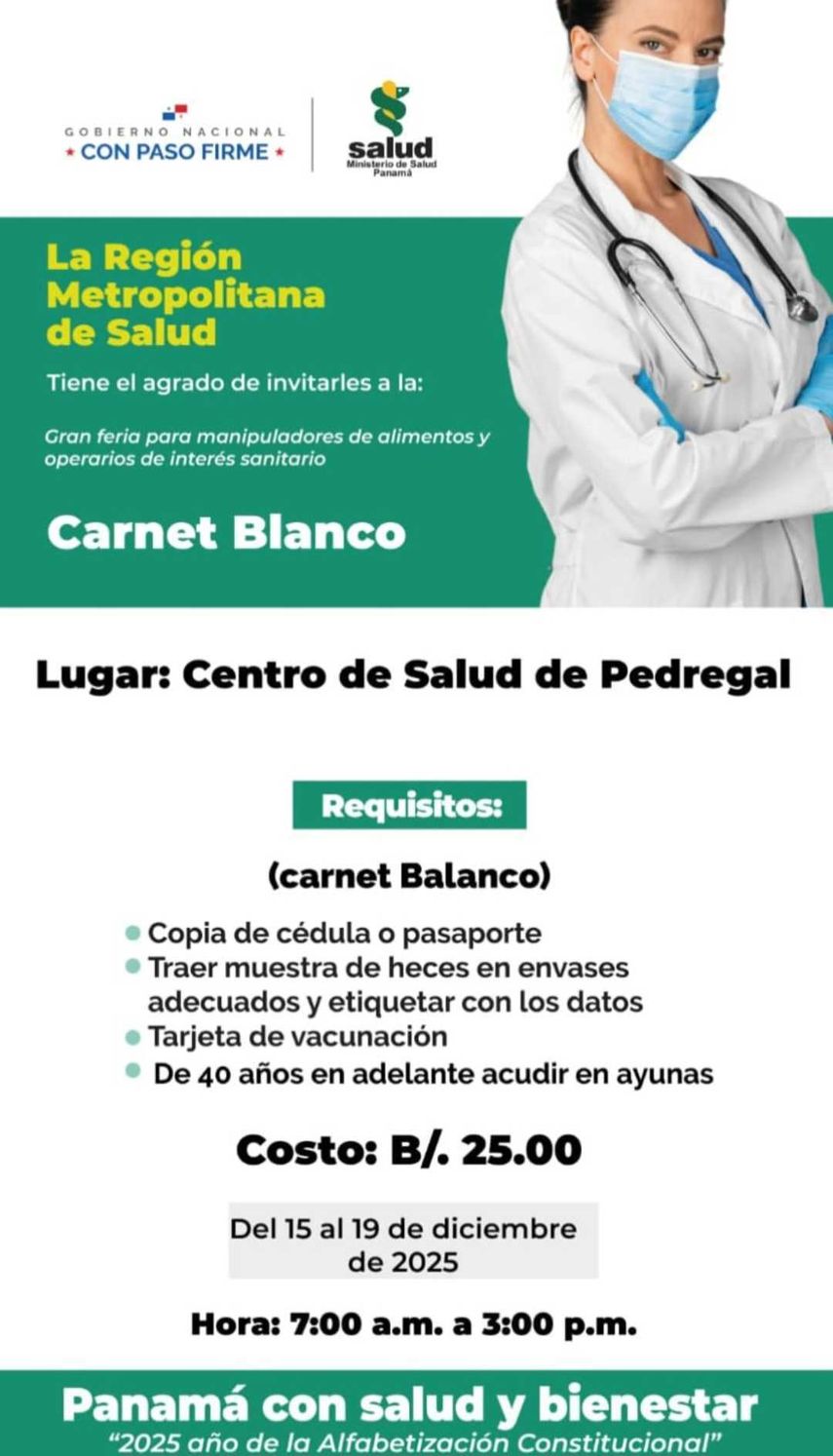 Feria de carnet blanco en Pedregal Feria de carnet blanco en Pedregal