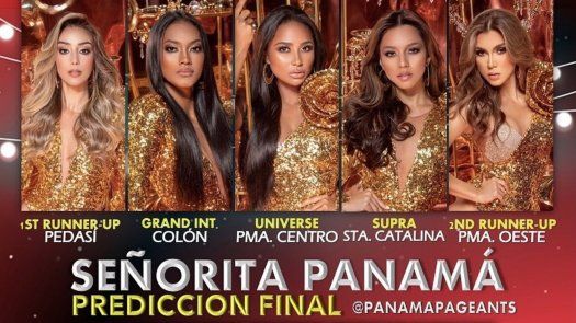 Predicción de Panama Pageants﻿ para la gala final de Señorita Panamá 2021.