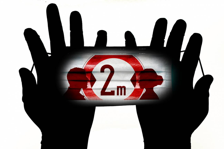 Se recomienda una distancia de 2 metros para evitar contagio de la COVID-19