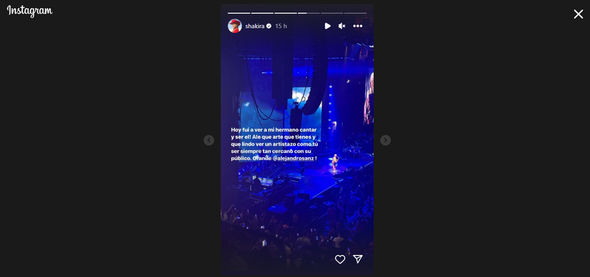 Mensaje de Shakira para Alejandro Sanz. Mensaje de Shakira para Alejandro Sanz.