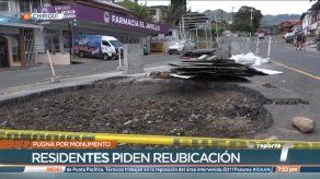 Residentes de Boquete exigen a los concejales gestionar la reubicación del monumento al Bicentenario