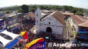 Imágenes aéreas del primer día de culecos en Las Tablas