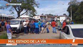 Residentes de Panamá Oeste protestan por mal estado de las calles