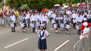 Retorno de la ruta de desfiles patrios a San Felipe