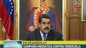Maduro denuncia campaña para justificar intervención militar