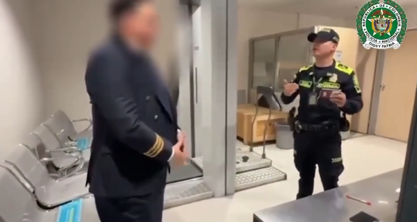 Detienen en Colombia a español vestido de piloto con droga.&nbsp;