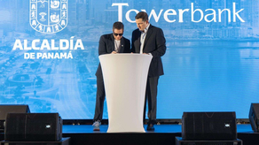 Alcalde Mayer Mizrachi firma convenio con Towerbank para habilitar el uso de las criptomonedas como método de pago de tributos municipales.