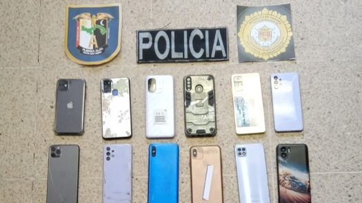 Cinco personas son aprehendidas con presuntos celulares robados en Chiriquí.