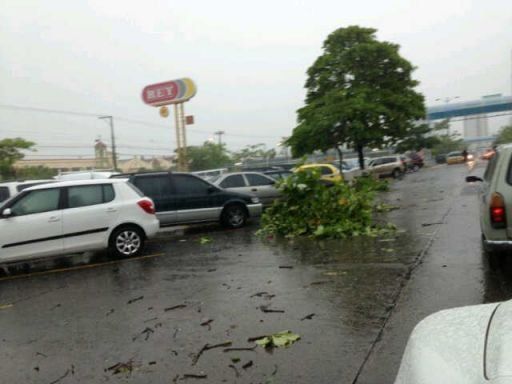 Afectaciones por fuerte lluvia y vientos en Panamá Centro y Este