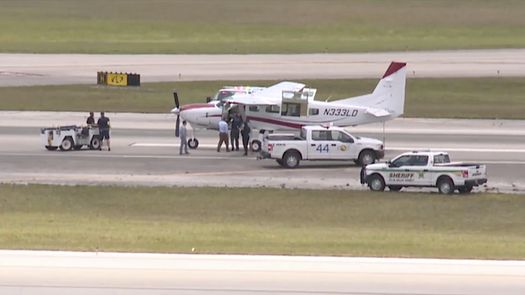 La aeronave partió de Bahamas.