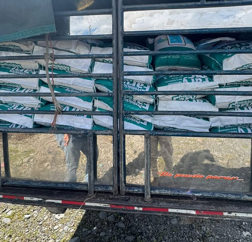 Aduanas retiene camión con alimentos para animales en la frontera con Costa Rica.&nbsp;