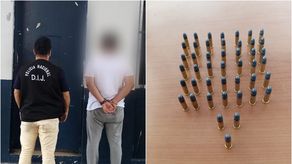 En el sector de Mano de Piedra fueron decomisadas, mediante hallazgo, unas 45 municiones calibre 22. En el sector de Mano de Piedra fueron decomisadas, mediante hallazgo, unas 45 municiones calibre 22.