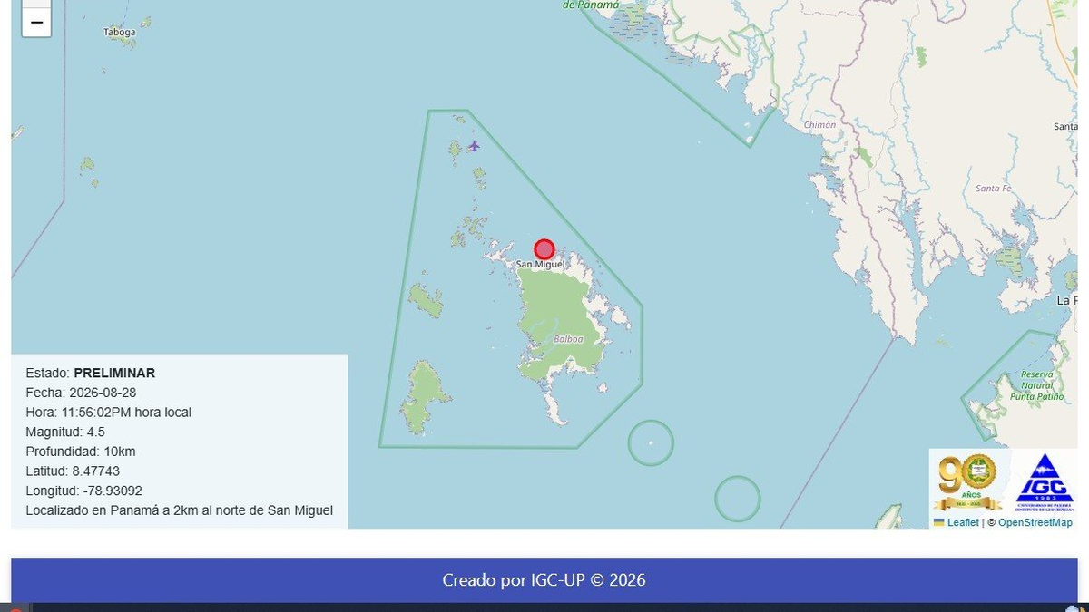 Sismo en la isla de San Miguel.