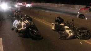 Conductor arrolla a tres unidades de la Policía Nacional Conductor arrolla a tres unidades de la Policía Nacional