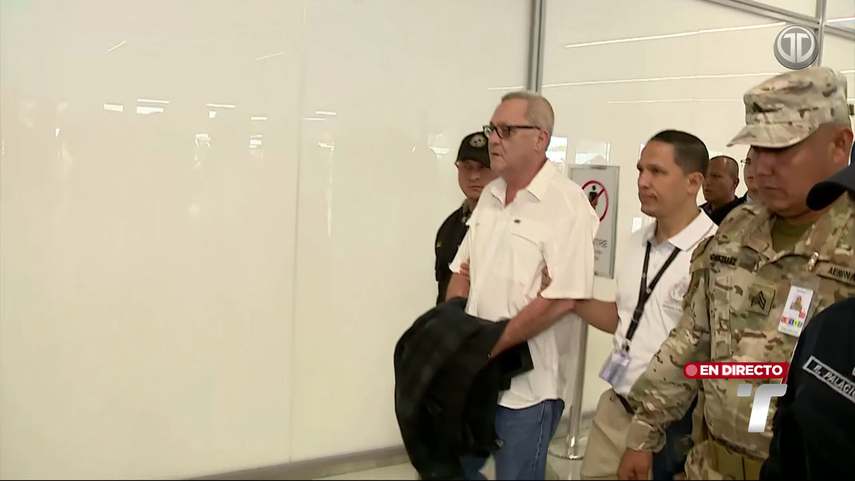 David Ochy llega a Panamá tras ser extraditado desde Costa Rica.&nbsp;