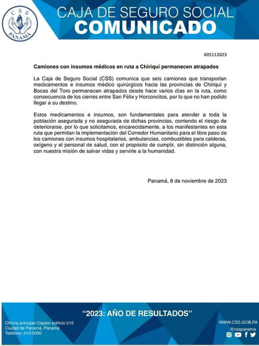 Camiones de la CSS se encuentras varados en cierre Camiones de la CSS se encuentras varados en cierre