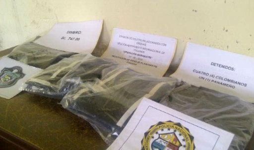 Incautan ocho planchas de cocaína que venían de Bogotá