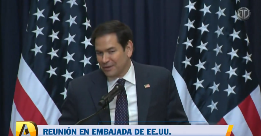 Marco Rubio visita la Embajada de Estados Unidos en Panamá