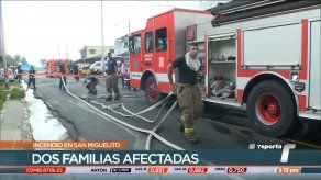 Varias personas resultaron afectadas por un incendio en San Miguelito