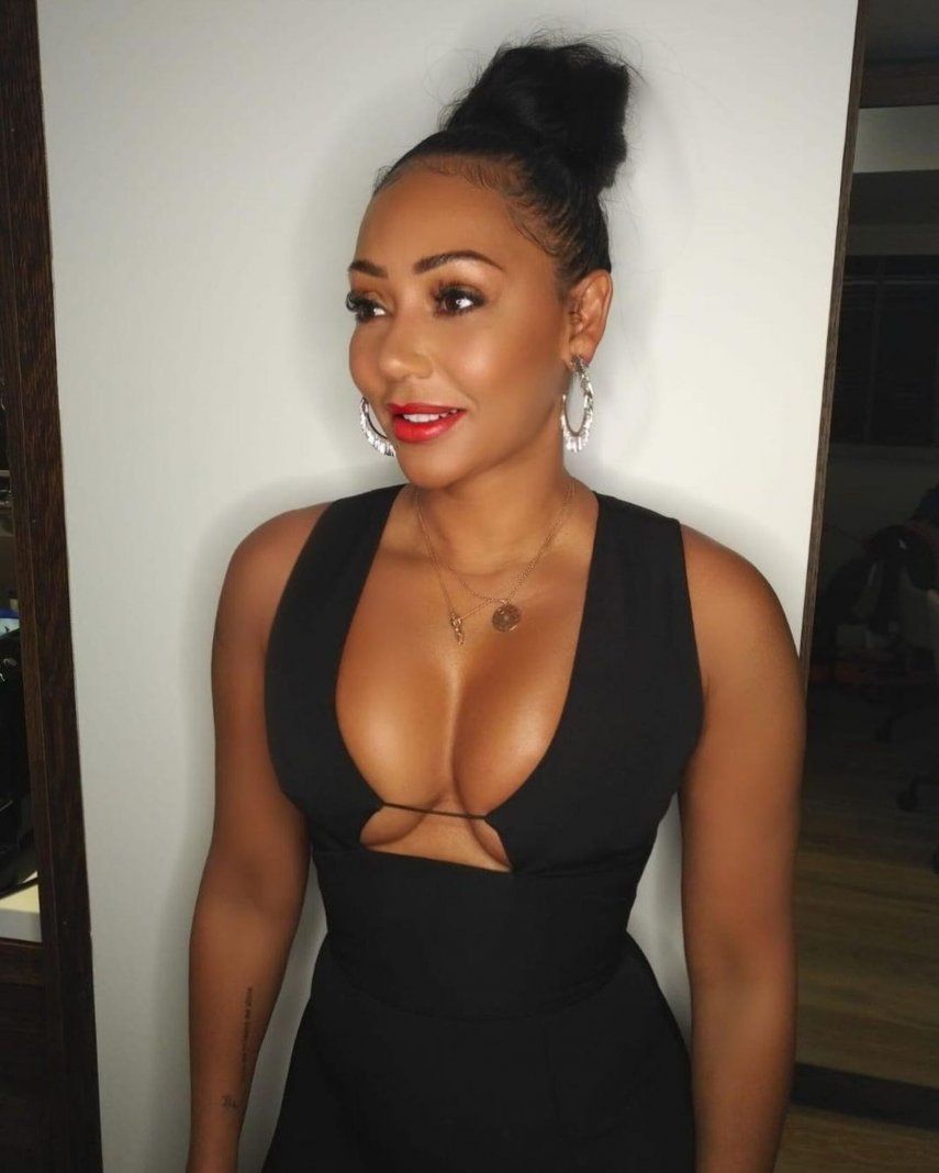 Mel B ex integrante de las Spice Girls.