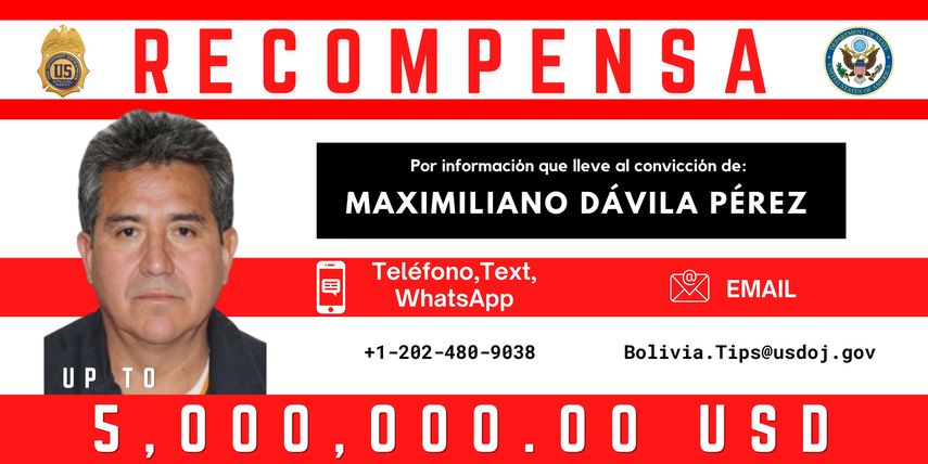 Afiche de búsqueda de Maximiliano Dávila.