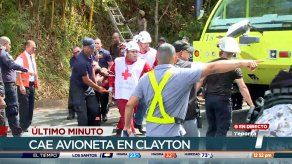 Rescatan a uno de los pilotos de la aeronave que cayó en Clayton
