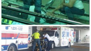 Se desprende parte de la estructura del techo del Aeropuerto Internacional de Tocumen y deja un herido.