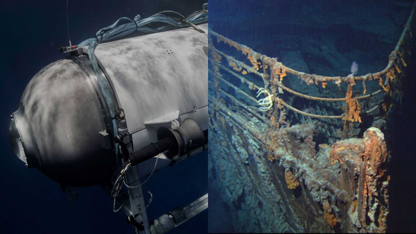 Al submarino que exploraba el Titanic le quedan 40 horas de oxígeno.