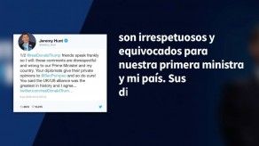 Canciller británico responde a Trump en Twitter tras recibir insultos