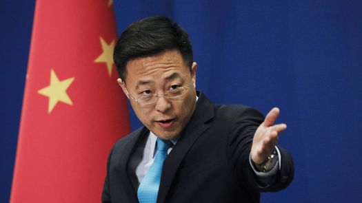 El vocero del Ministerio chino de Exteriores, Zhao Lijian.
