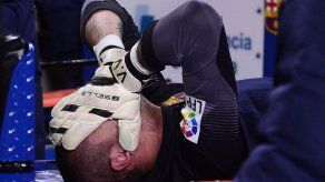 Víctor Valdés fue sustituido contra Celta por lesión de rodilla