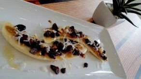 Banana protein snack