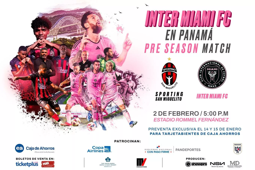 Inter de Miami en Panamá: Fecha y hora del partido amistoso contra el Sporting de San Miguelito.