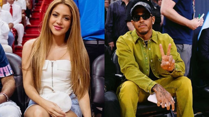 Shakira trata de ocultar su relación con Lewis Hamilton