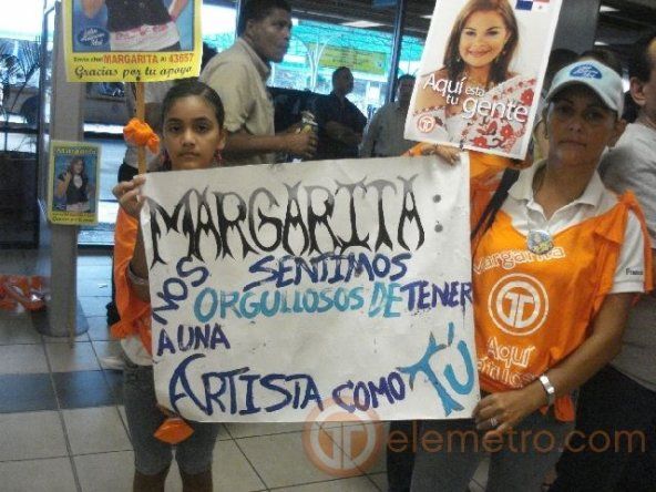Margarita recibida como los grandes en Panamá