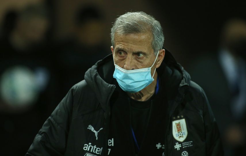 Óscar Washington Tabárez director técnico de Uruguay.