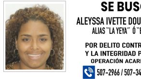 Aleyssa Ivette Douglas Reina, alias “La Yeya” o “Bebesita”, requerida por homicidio.