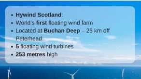 Escocia pone en marcha el primer parque eólico flotante del mundo