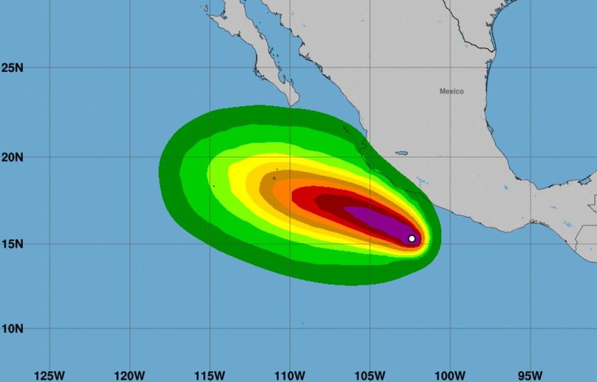 El centro de huracanes advirtió que