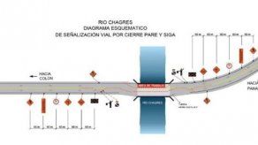 Cierres parciales en el puente sobre el río Chagres hasta el 15 de marzo