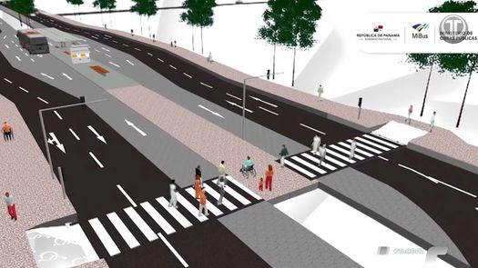 MOP proyecto de carriles exclusivos en la Vía España. MOP proyecto de carriles exclusivos en la Vía España.
