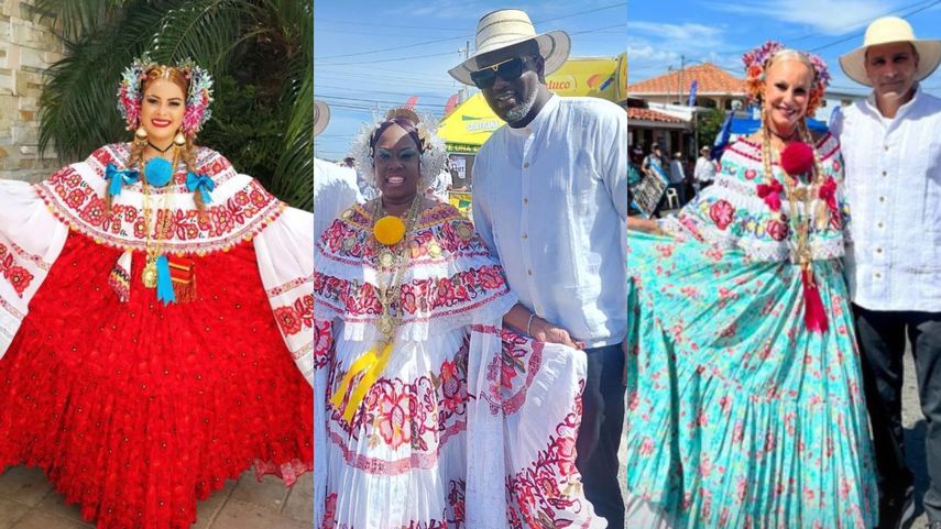 Las personalidades no faltaron en el Desfile de Las Mil Polleras 2023.